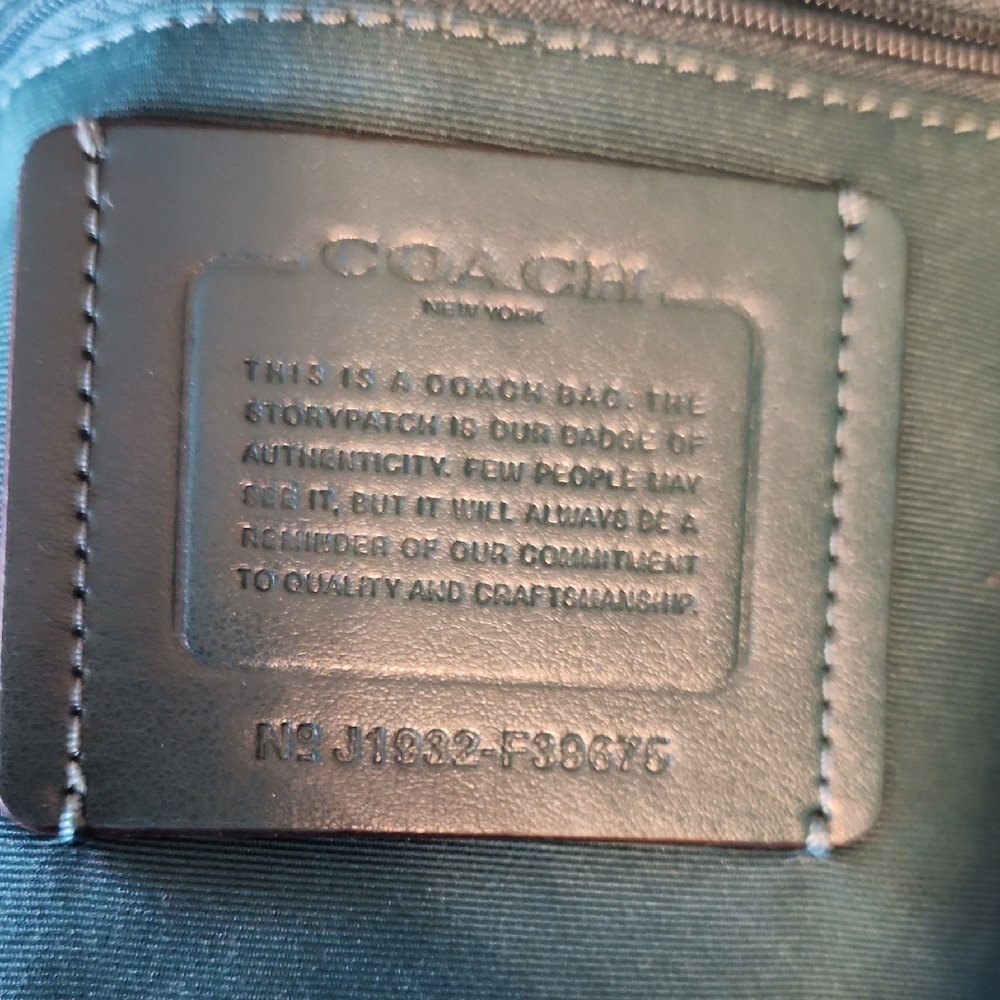Coach Viridian Metalic Teal Derby Tote - Picture 6 of 15